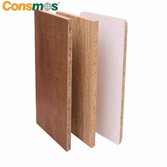 Placa de partícula laminada de melamina para móveis de painel/placa de partícula simples/placa de chip de cores diferentes