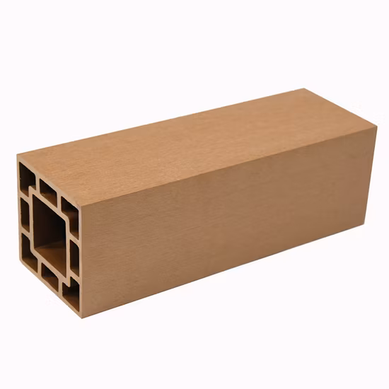 New Design WPC Wood Composite Hollow Square Timber Tube for Interior Decoration