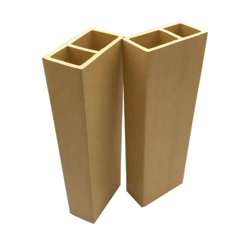 Easy Install WPC Composite Plastic Wood Timber Tube Interior Decorative Wood Plastic Composite WPC Timber Tube