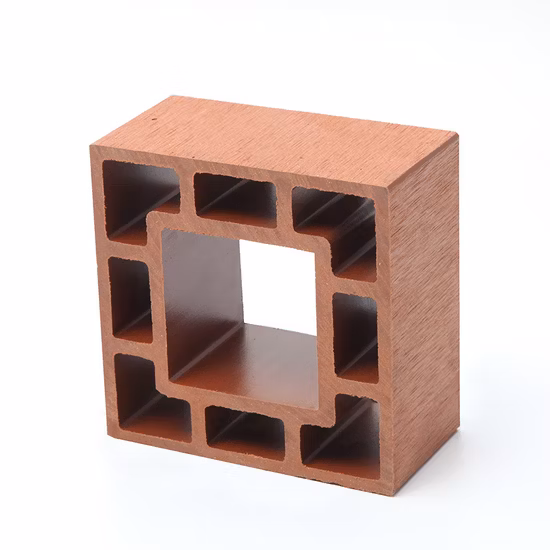 New Design WPC Wood Composite Hollow Square Timber Tube for Interior Decoration