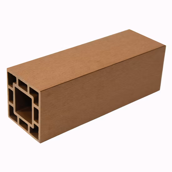 New Design WPC Wood Composite Hollow Square Timber Tube for Interior Decoration