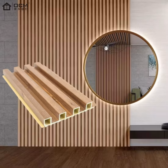 Revestimento do painel de parede externo WPC painel de parede à prova d'água painel de parede revestimento externo decking durável WPC